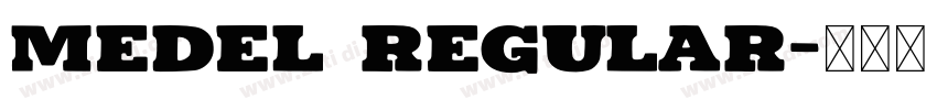 Medel Regular字体转换